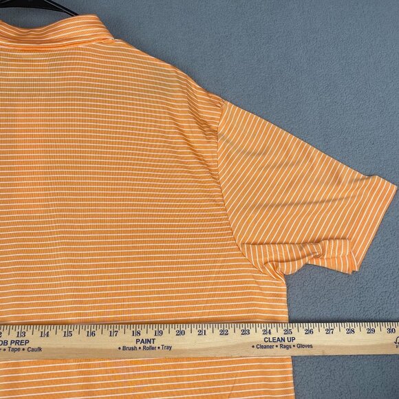 PGA TOUR Striped Polo Shirt Men’s Size XXL Orange,Golf,Sun Protection NWT $62‎ - Picture 6 of 12
